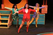 Cameisha Cotton, Sicily Mathenia and Larissa White in New Line Theatre's HEATHERS, through 10/24/15. Photo Credit: Jill Ritter Lindberg